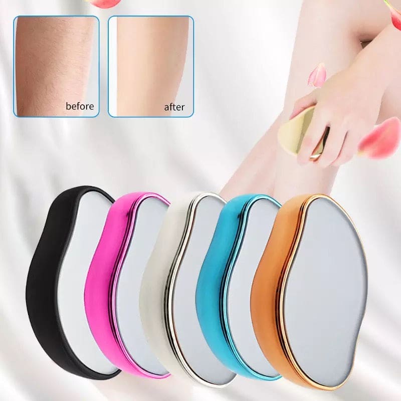 Crystal Hair Removal Device, Nano Glass Sanding Device, Crystal Physical Hair Removal Eraser, Glass Hair Remover Painless Epilator, Easy Cleaning Reusable Body Care Depilation Tool Crystal Hair Removal Device, Nano Glass Sanding Device, Crystal Physical Hair Removal Eraser, Glass Hair Remover Painless Epilator, Easy Cleaning Reusable Body Care Depilation Tool